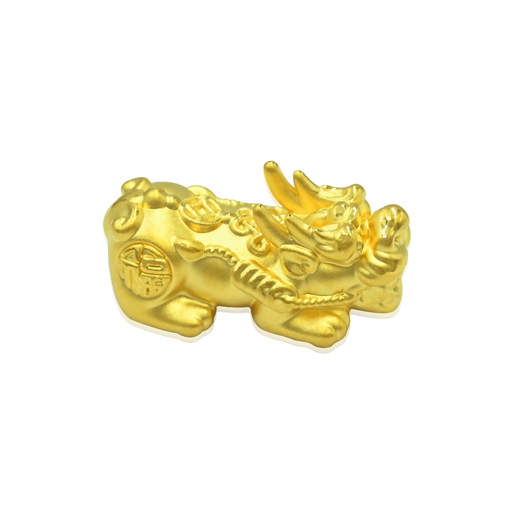 WAH CHAN 999 Gold Pendant - Dragon Pixiu Black Onyx Crystal Bracelet B35 - Image 6