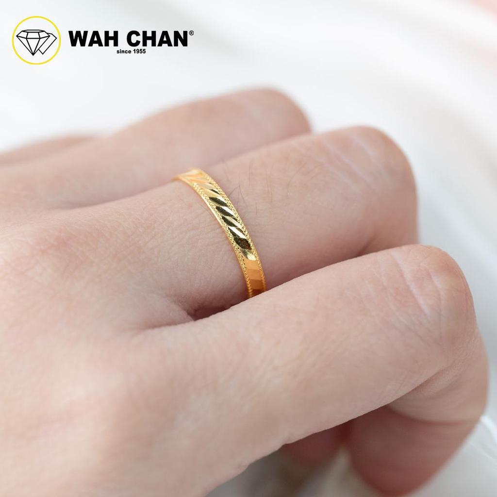 Wah Chan 916 Gold Ring - Cincin Bercorak OSR1090 - Image 2