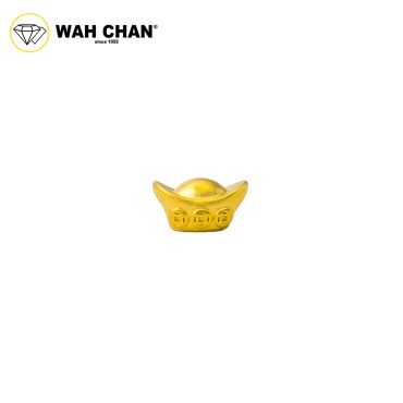 WAH CHAN 999 Gold Pendant - Yuan Bao B67