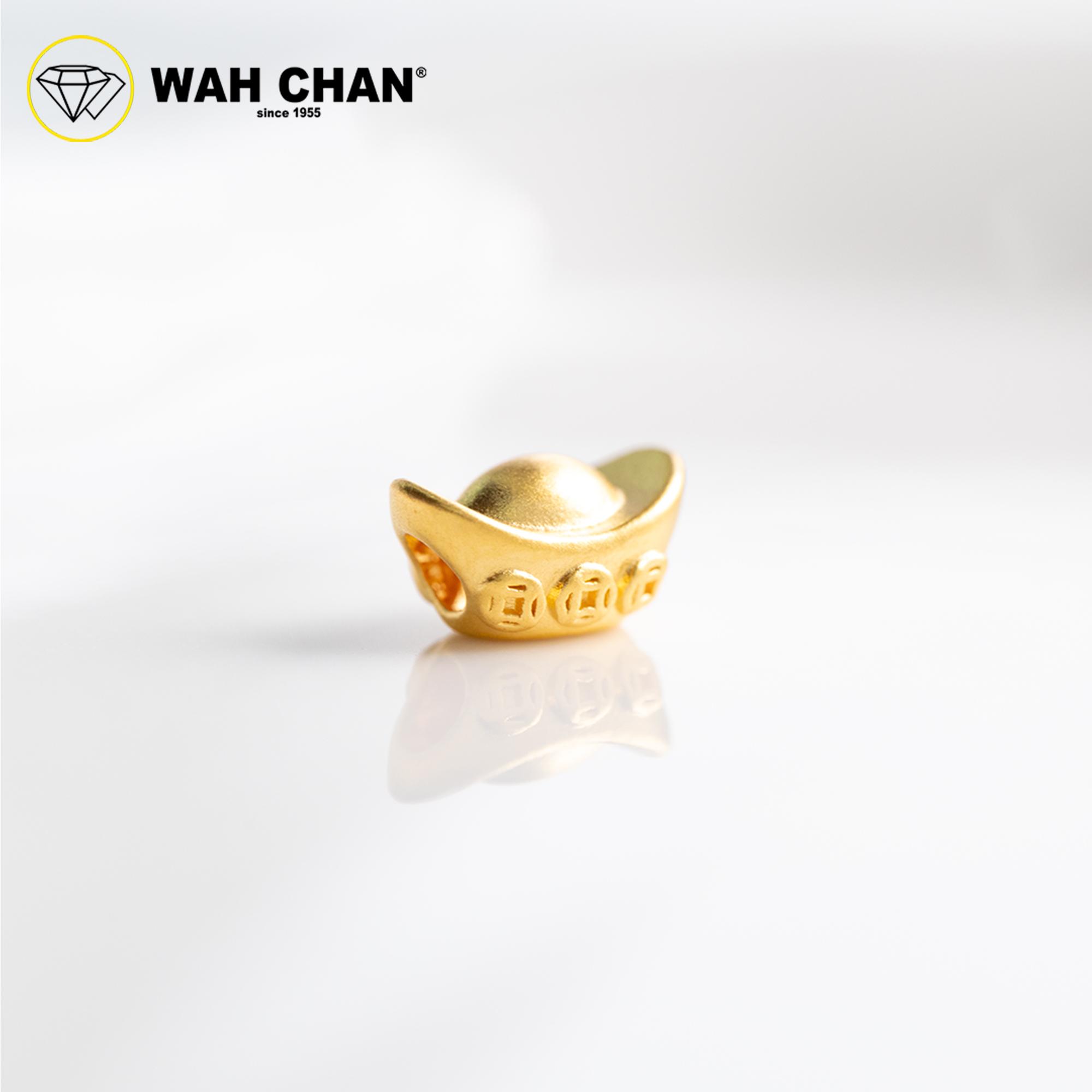WAH CHAN 999 Gold Pendant - Yuan Bao B67 - Image 2
