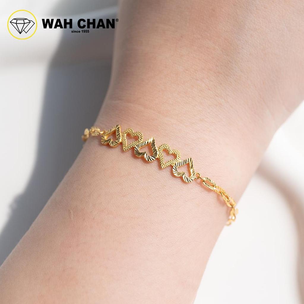WAH CHAN 916 Gold Bracelet - Chaining Sphere OSB1249 - Image 2