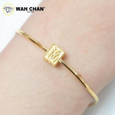 WAH CHAN 916 Gold Pendant - Cubic Abacus OSP1378