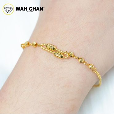 WAH CHAN 916 Gold Bracelet - Boba Kendi Oval OSB1295