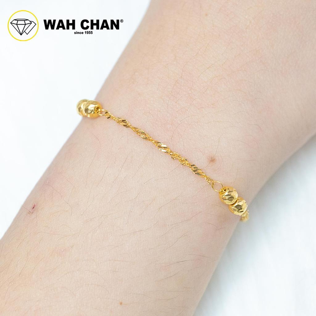 WAH CHAN 916 Gold Bracelet - Gelang Boba Gila Gila OSB1296
