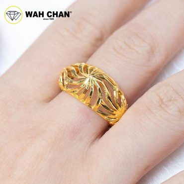 WAH CHAN 916 Gold Ring - Cincin Pahat Jawa OSR1098