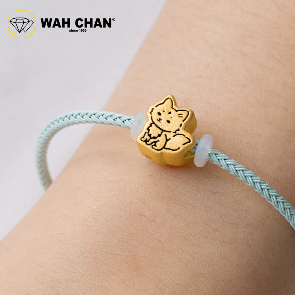 WAH CHAN 999 Gold Pendant - Little Fox B55 - Image 2