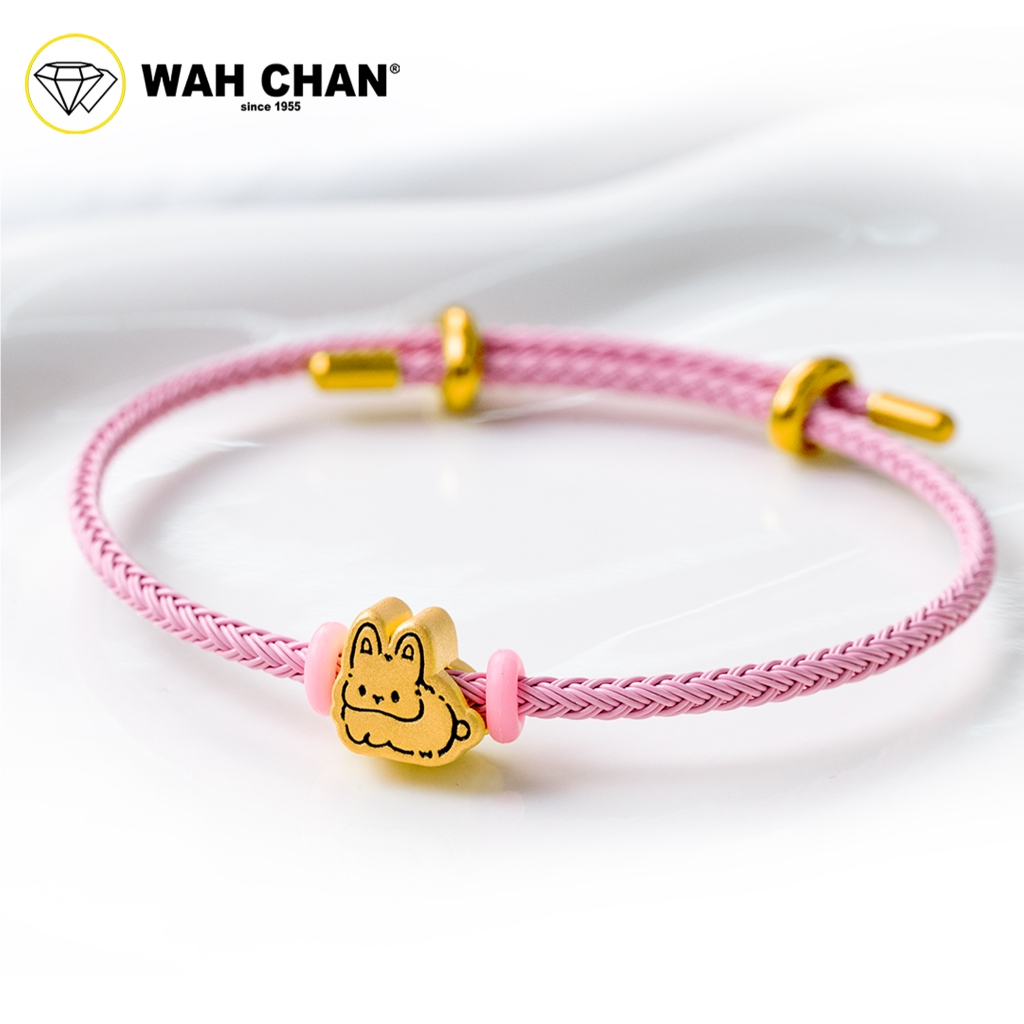 WAH CHAN 999 Gold Pendant - Rabbit B56 - Image 2
