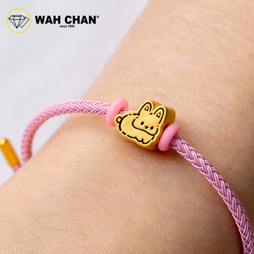 WAH CHAN 999 Gold Pendant - Rabbit B56 - Image 3