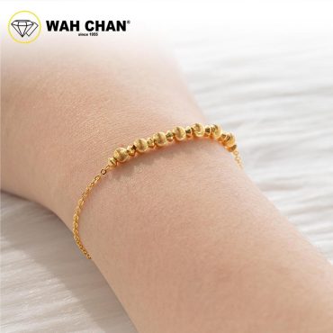 WAH CHAN 916 Gold Bracelet - Gelang Kendi Boba Berkilat OSB1303