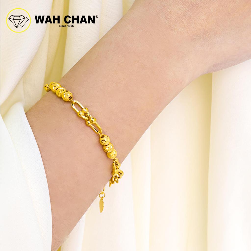 WAH CHAN 916 Gold Bracelet - Gelang Paperclip Boba OSB1315 - Image 2
