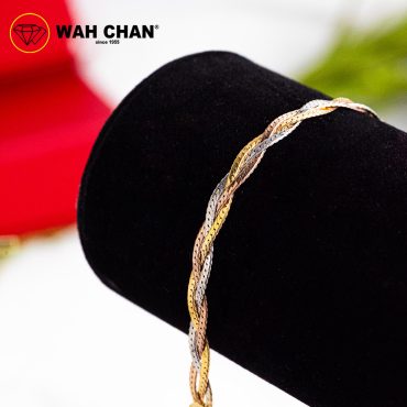 WAH CHAN S925 ITALIAN Silver Bracelet - Herringbone Mini 3C NSBLV003