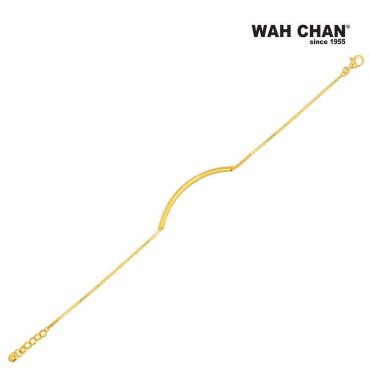 916 Gold Bracelet - Curve OSB1024
