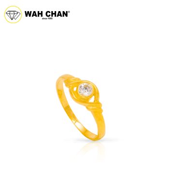 Wah Chan 585/14K Gold Ring - Cincin Zirconia R127