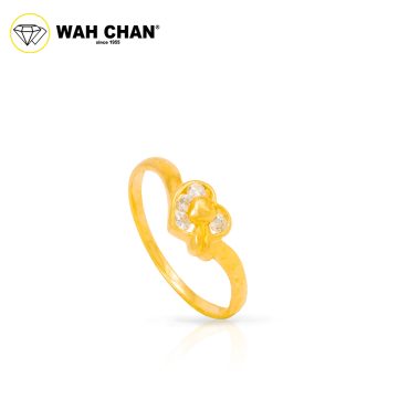Wah Chan 585/14K Gold Ring - Cincin Zirconia R130