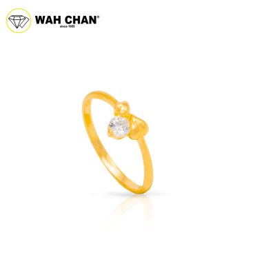 Wah Chan 585/14K Gold Ring - Cincin Zirconia R356