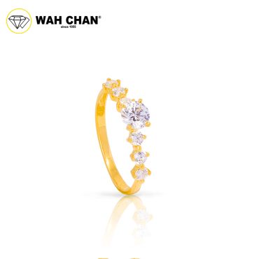 Wah Chan 585/14K Gold Ring - Cincin Zirconia WR234