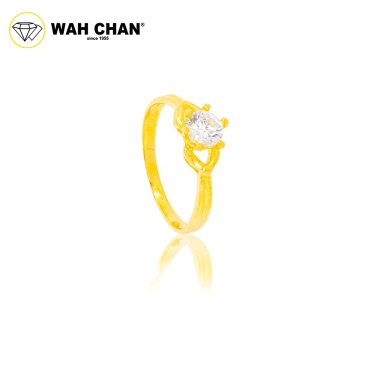 Wah Chan 585/14K Gold Ring - Cincin Zirconia R277
