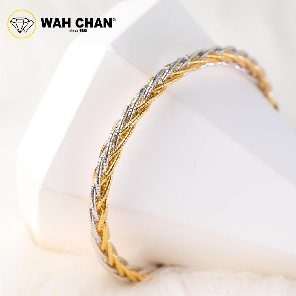 WAH CHAN S925 ITALIAN Silver Bracelet - Multi-tone Braided NSBCRS031 - Image 4