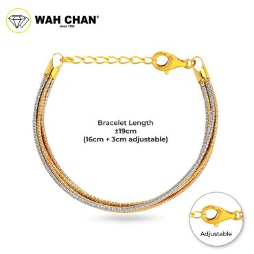WAH CHAN S925 ITALIAN Silver Bracelet - Septuple Strand NSBCRS030