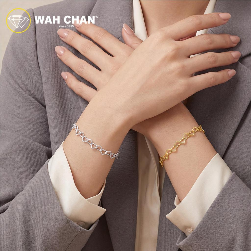 WAH CHAN S925 ITALIAN Silver Bracelet - Big Love Link NSBKRZ004 - Image 3