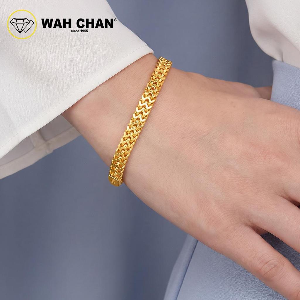 WAH CHAN S925 ITALIAN Silver Bracelet - Bismark Chain NSBCRS013 - Image 6