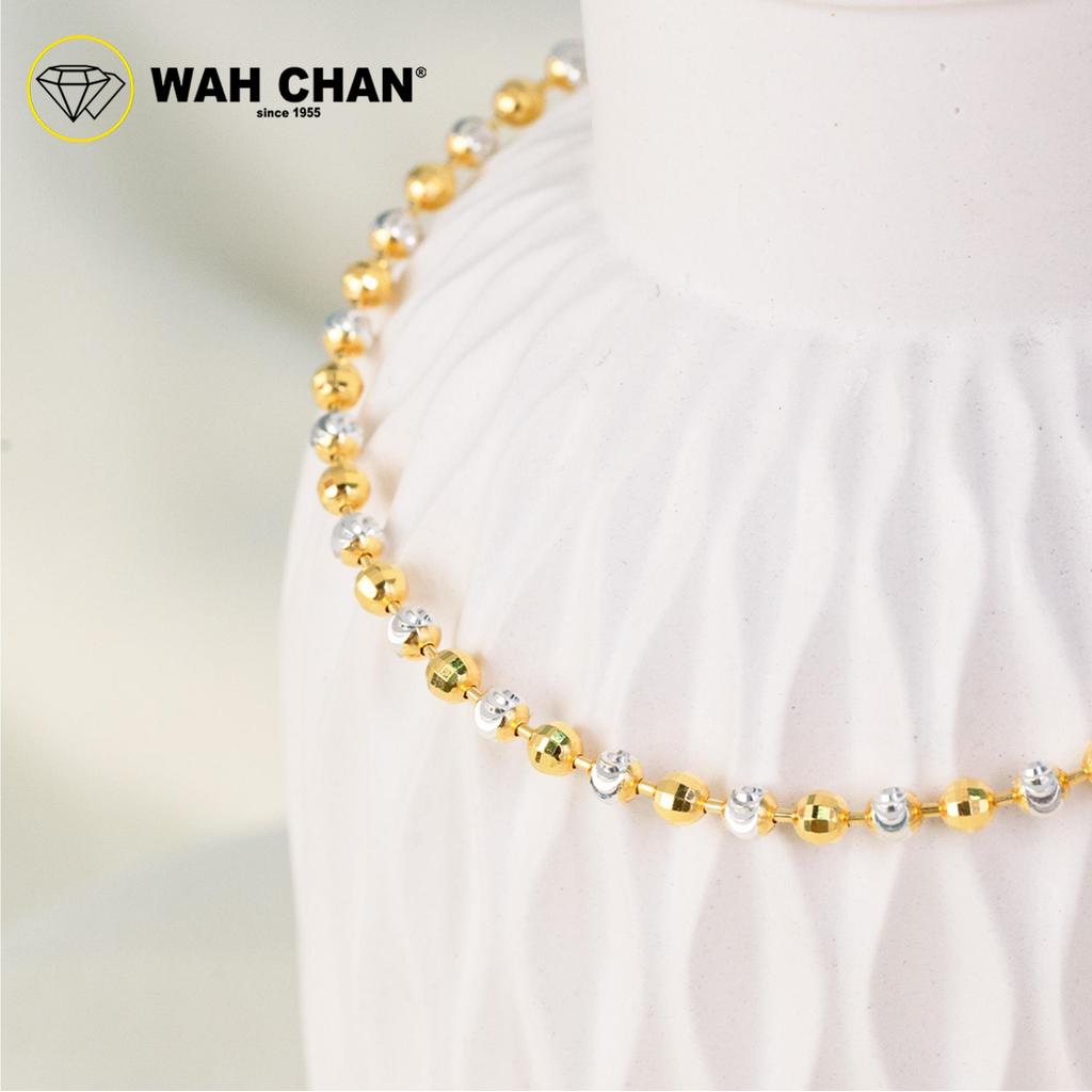 WAH CHAN S925 ITALIAN Silver Bracelet - Duo-Color Moon Cut NSBCRS019 - Image 3