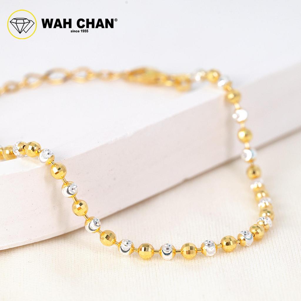 WAH CHAN S925 ITALIAN Silver Bracelet - Duo-Color Moon Cut NSBCRS019 - Image 4
