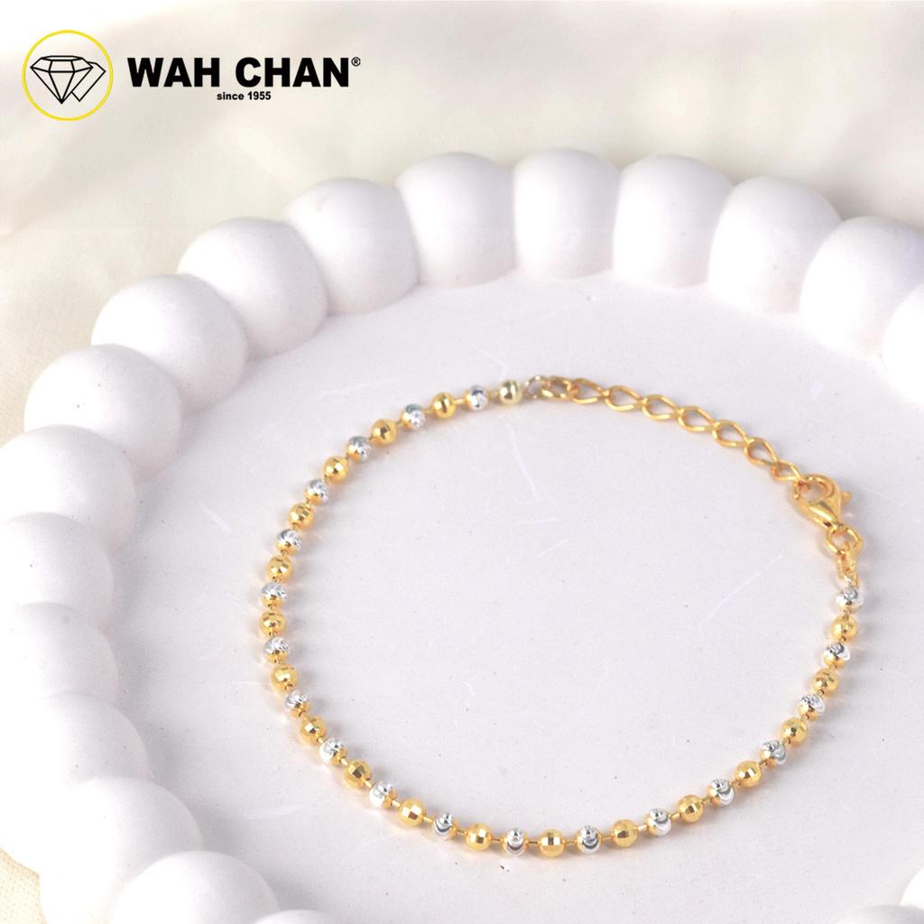WAH CHAN S925 ITALIAN Silver Bracelet - Duo-Color Moon Cut NSBCRS019 - Image 5