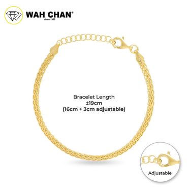 WAH CHAN S925 ITALIAN Silver Bracelet - Mini Rope Chain NSBCM022