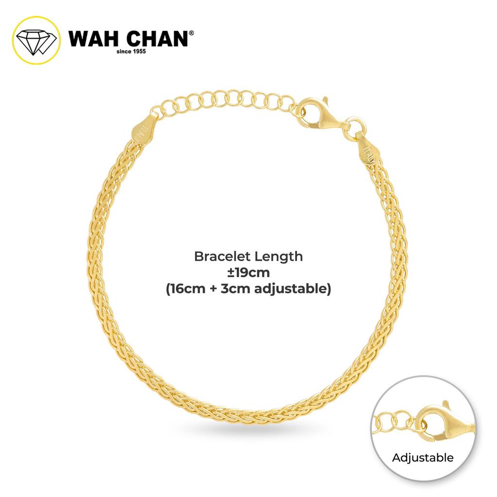 WAH CHAN S925 ITALIAN Silver Bracelet - Mini Rope Chain NSBCM022