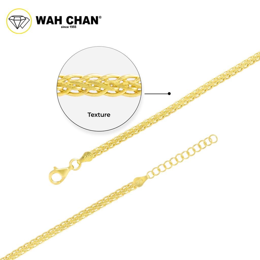 WAH CHAN S925 ITALIAN Silver Bracelet - Mini Rope Chain NSBCM022 - Image 2