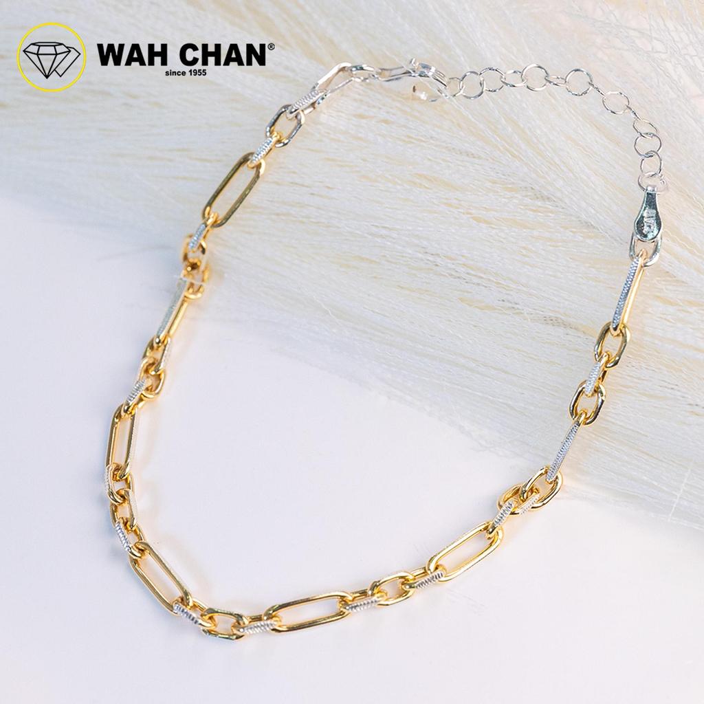 WAH CHAN S925 ITALIAN Silver Bracelet - Linked Paperclip NSBCM023 - Image 3