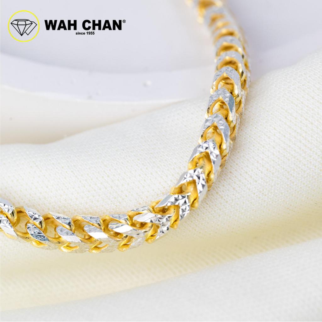 WAH CHAN S925 ITALIAN Silver Bracelet - Pave Franco Chain NSBCRS012 - Image 3
