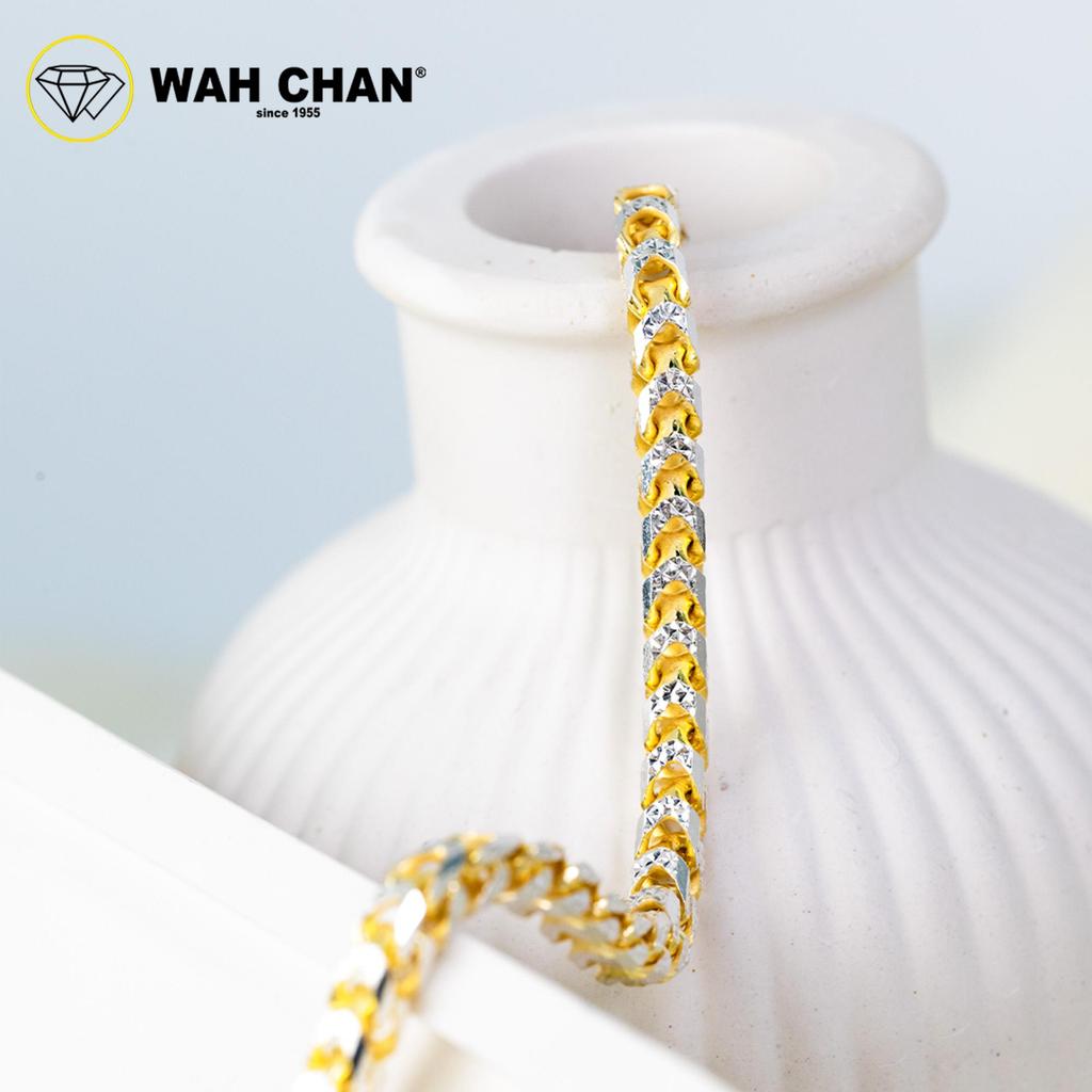 WAH CHAN S925 ITALIAN Silver Bracelet - Pave Franco Chain NSBCRS012 - Image 4
