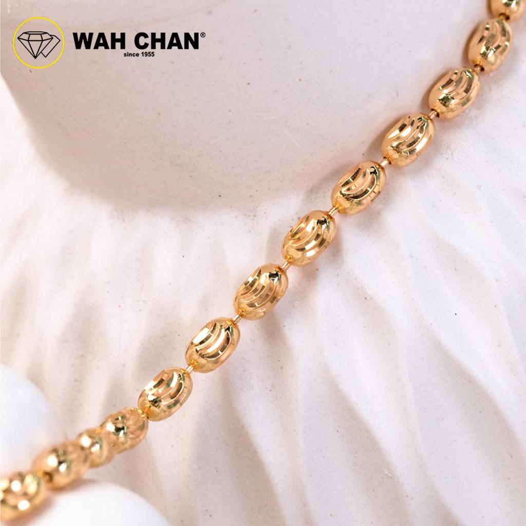 WAH CHAN S925 ITALIAN Silver Bracelet - Rice Beads NSBCRS021 - Image 3