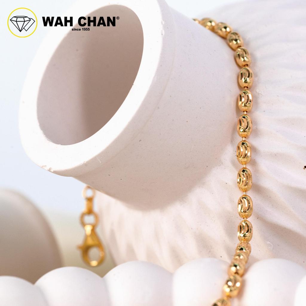 WAH CHAN S925 ITALIAN Silver Bracelet - Rice Beads NSBCRS021 - Image 4
