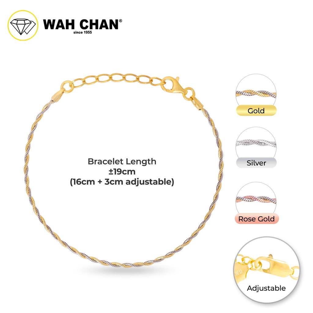 WAH CHAN S925 ITALIAN Silver Bracelet - Mini Rope NSBCRS014