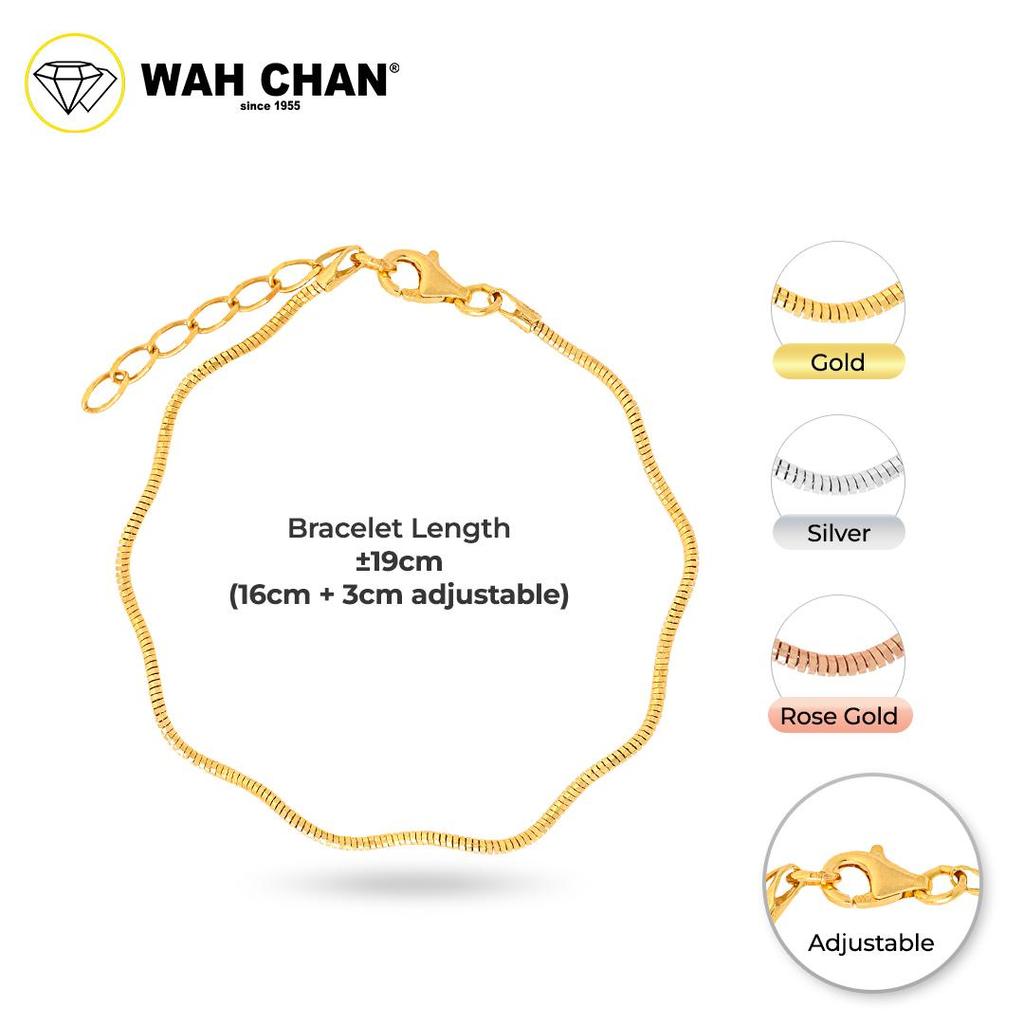 WAH CHAN S925 ITALIAN Silver Bracelet - Mini Wavy NSBCRS022