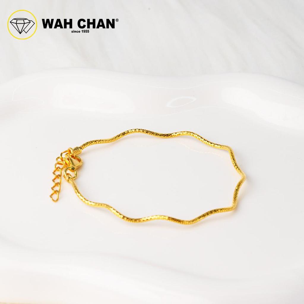 WAH CHAN S925 ITALIAN Silver Bracelet - Mini Wavy NSBCRS022 - Image 2