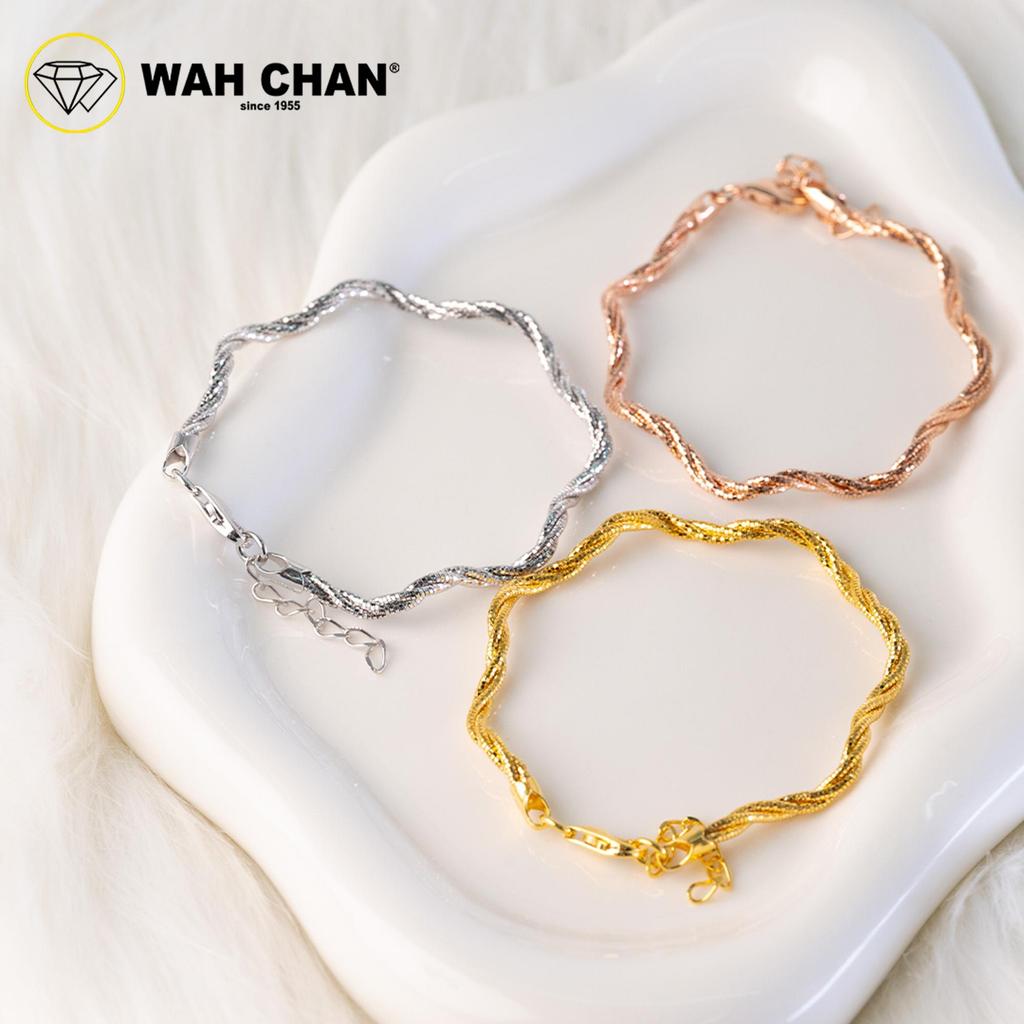 WAH CHAN S925 ITALIAN Silver Bracelet - Octagonal Twisted Wave NSBCRS023 - Image 2