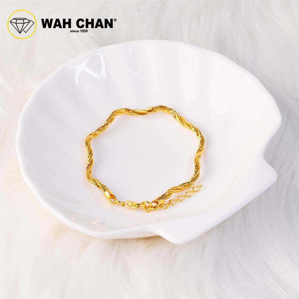 WAH CHAN S925 ITALIAN Silver Bracelet - Octagonal Twisted Wave NSBCRS023 - Image 3
