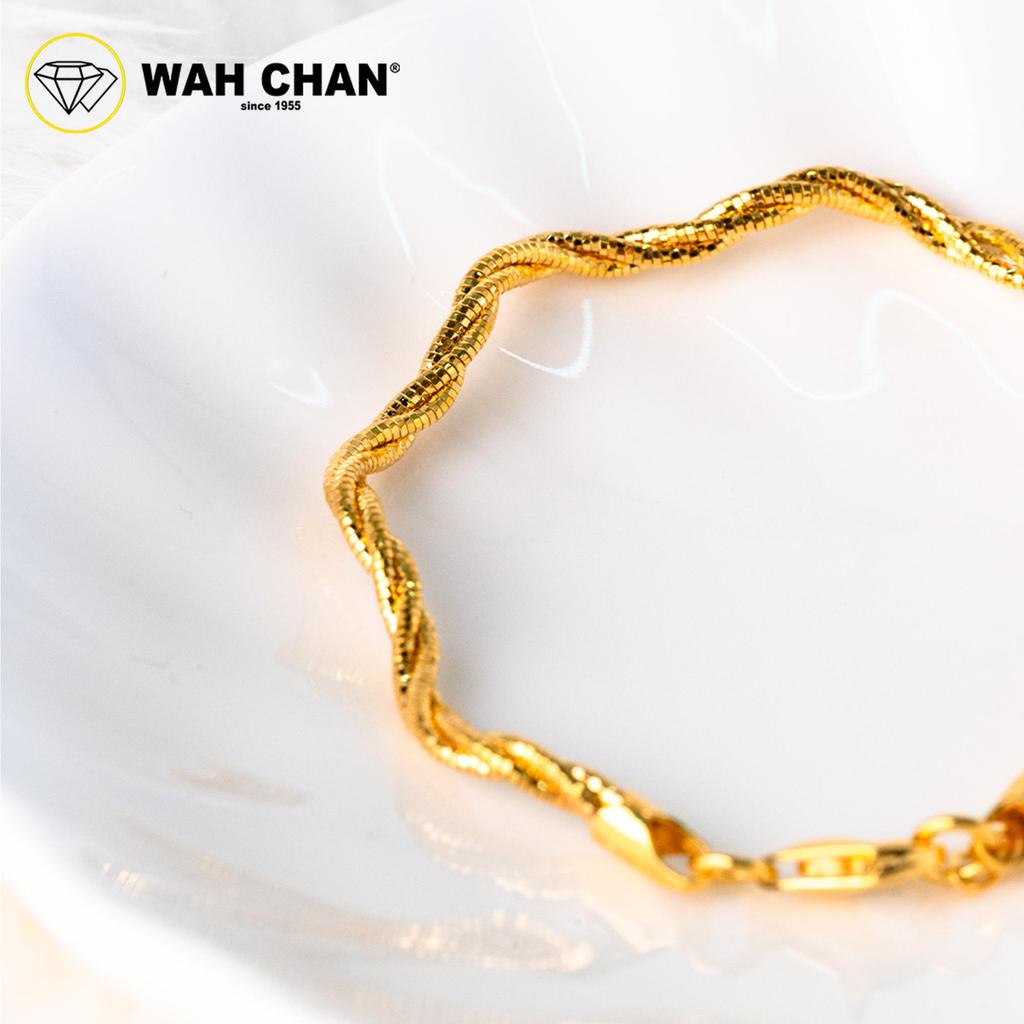 WAH CHAN S925 ITALIAN Silver Bracelet - Octagonal Twisted Wave NSBCRS023 - Image 4