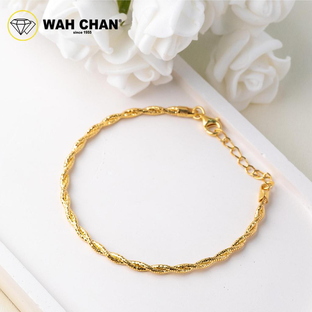 WAH CHAN S925 ITALIAN Silver Bracelet - Twisting Rope NSBCRS024 - Image 2