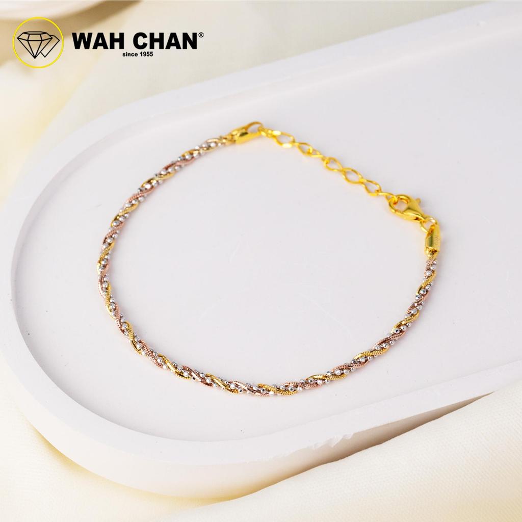 WAH CHAN S925 ITALIAN Silver Bracelet - Twisting Beads NSBCRS016 - Image 3