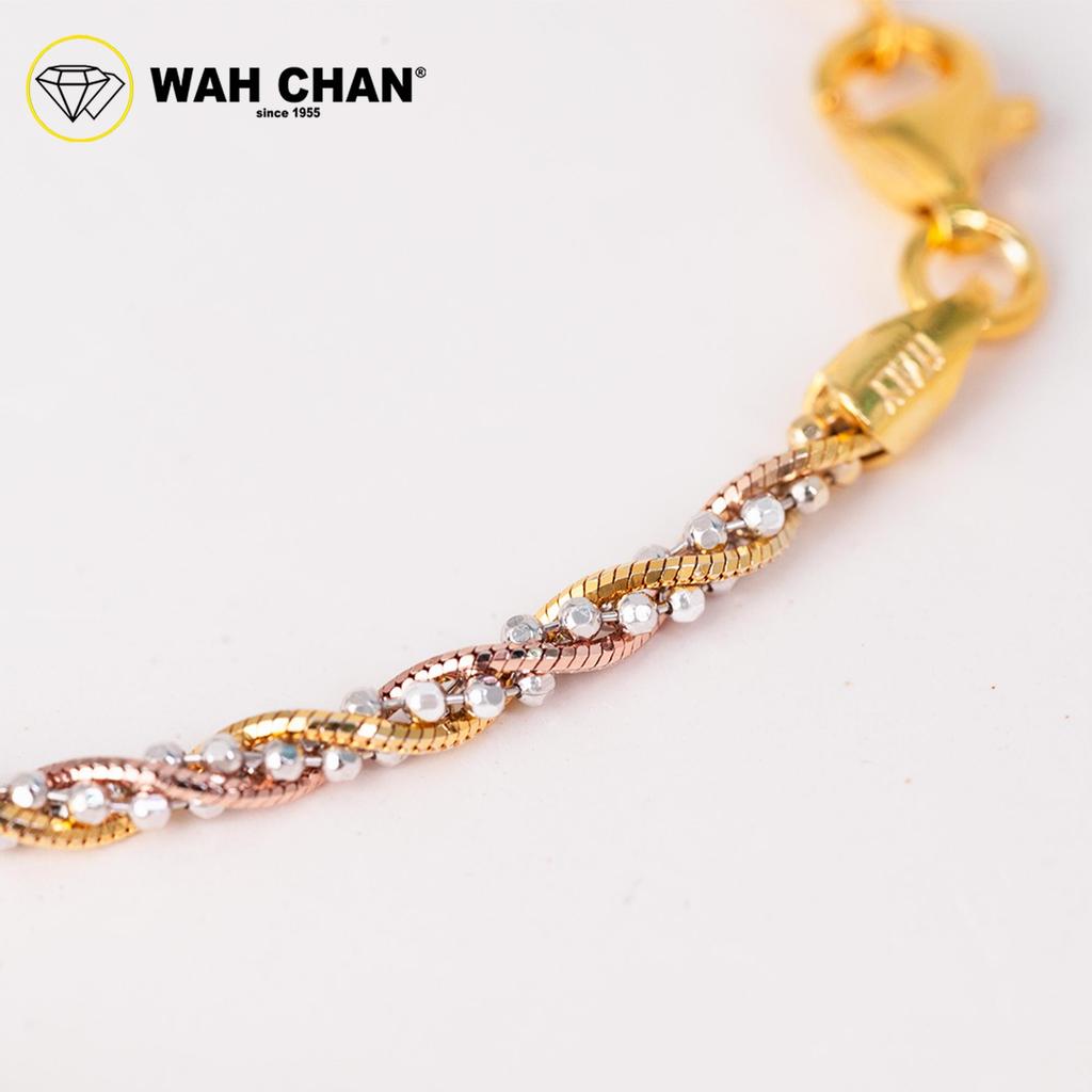 WAH CHAN S925 ITALIAN Silver Bracelet - Twisting Beads NSBCRS016 - Image 4