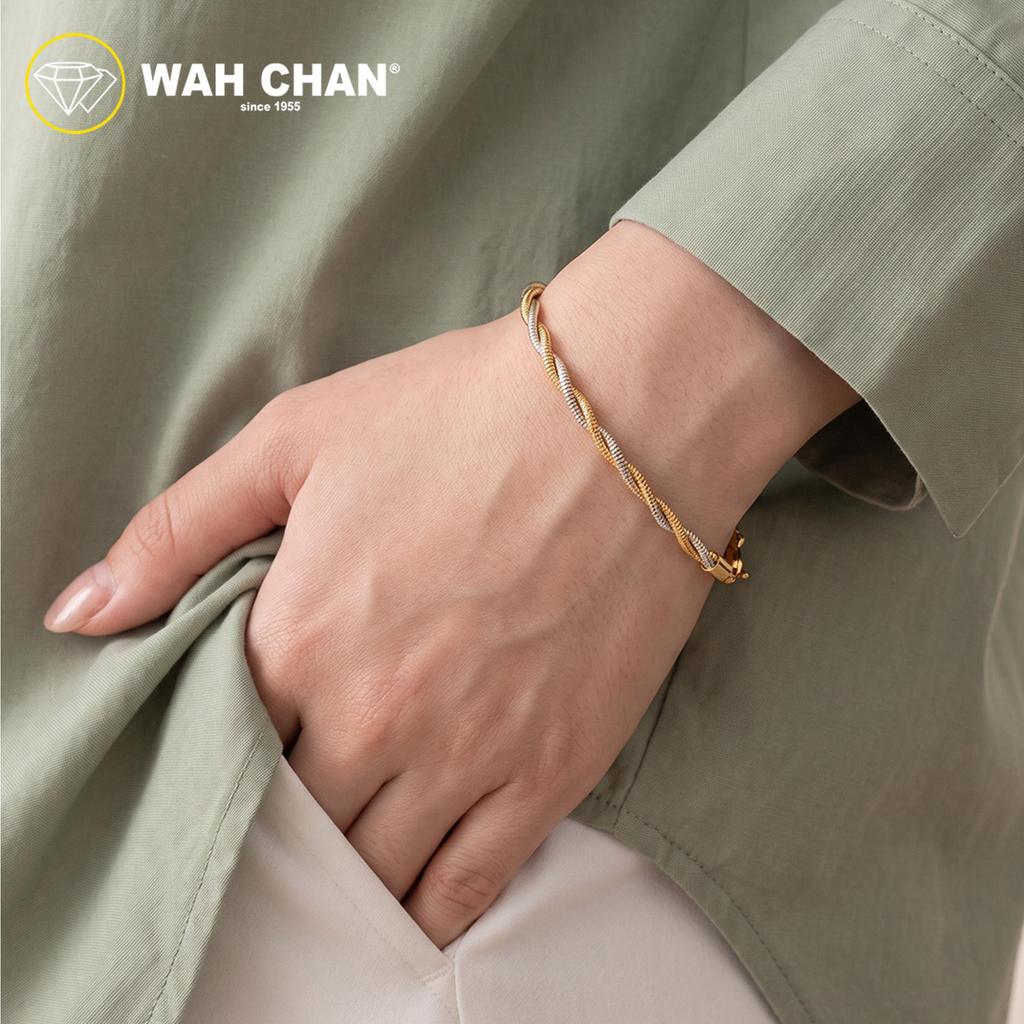WAH CHAN S925 ITALIAN Silver Bracelet - Twisting Rope NSBCRS024 - Image 4