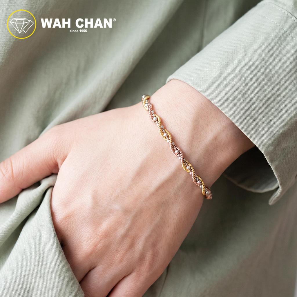 WAH CHAN S925 ITALIAN Silver Bracelet - Twisting Beads NSBCRS016 - Image 6