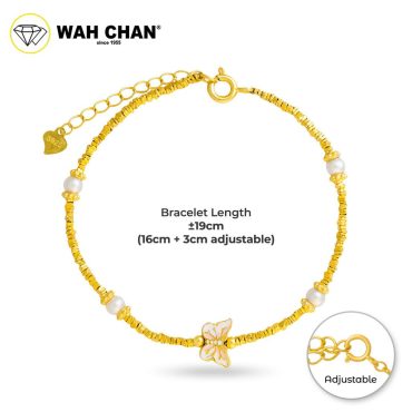 WAH CHAN S925 Pearl Silver Bracelet - NSBCOP001-G