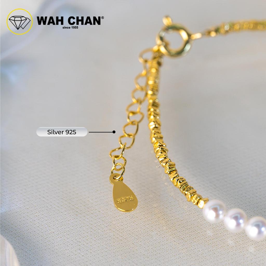 WAH CHAN S925 Pearl Silver Bracelet - NSBCOP002-G - Image 4