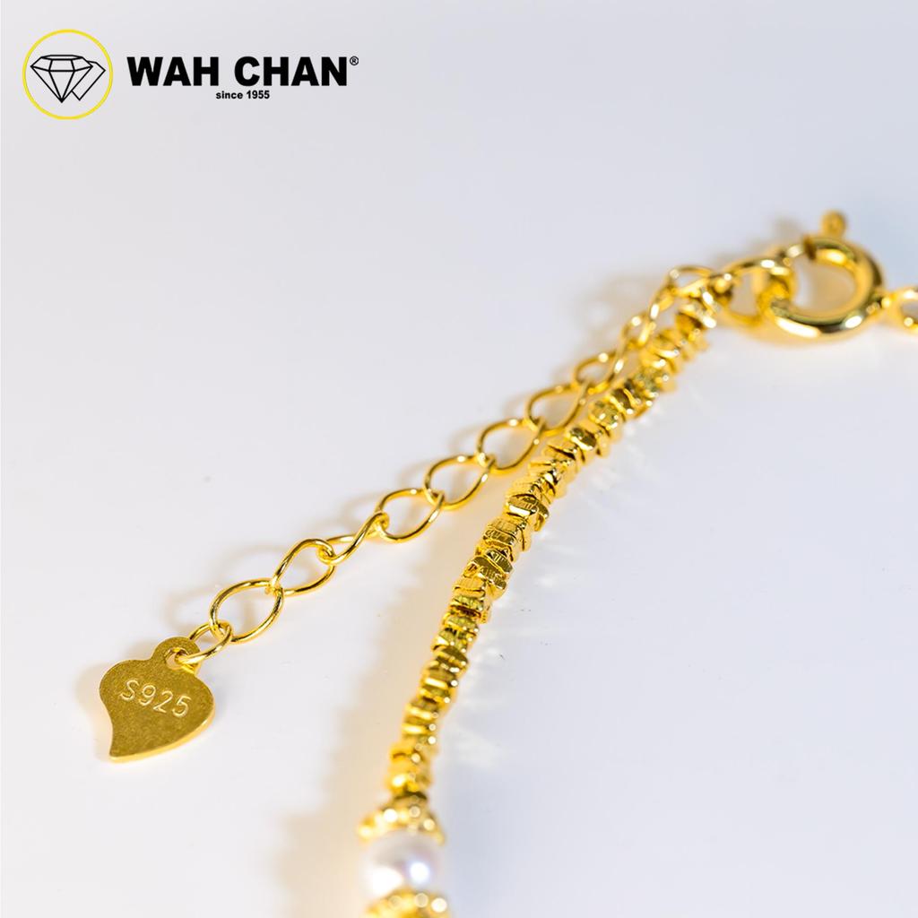 WAH CHAN S925 Pearl Silver Bracelet - NSBCOP001-G - Image 4